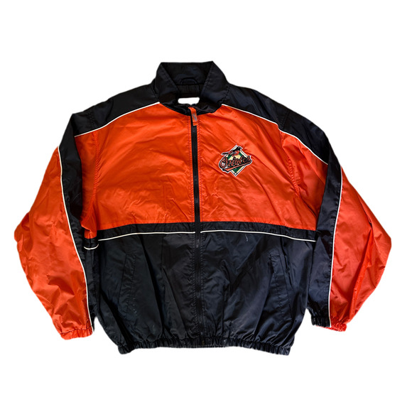Vintage 1990s Baltimore Orioles MLB G-III Sports Windbreaker Jacket  XL - Picture 2 of 5